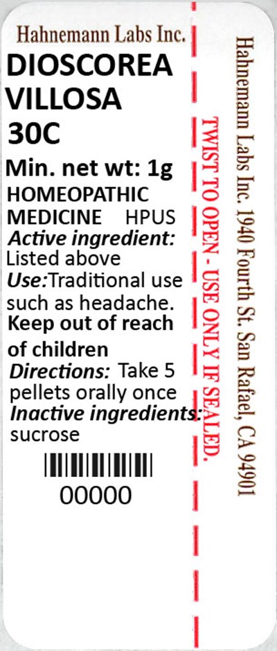 Dioscorea Villosa 30C 1g - Dioscorea Villosa 30C 1g